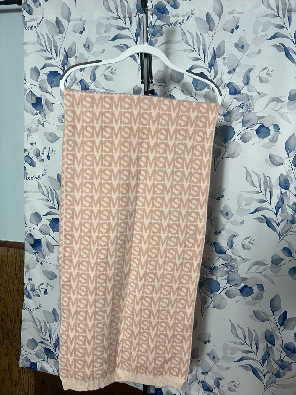 Steve Madden Pink Monogram Scarf